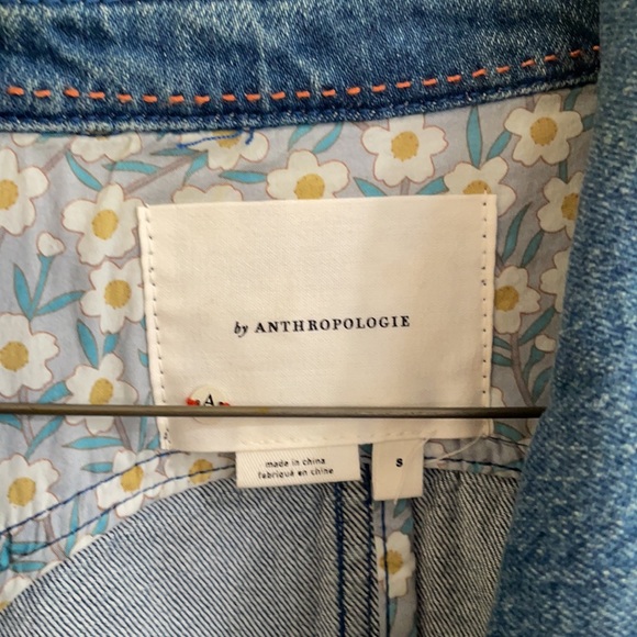 Anthropologie denim trench coat size sm NWT - Picture 2 of 8